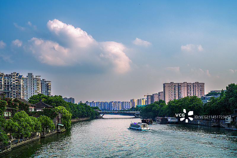 大运河杭州段图片素材