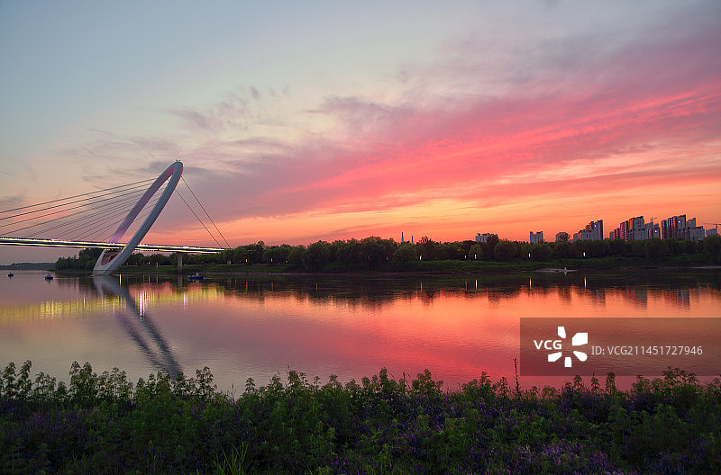 南京眼晚霞图片素材