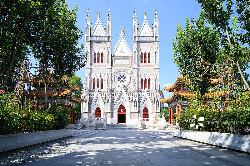 西什库教堂图片素材