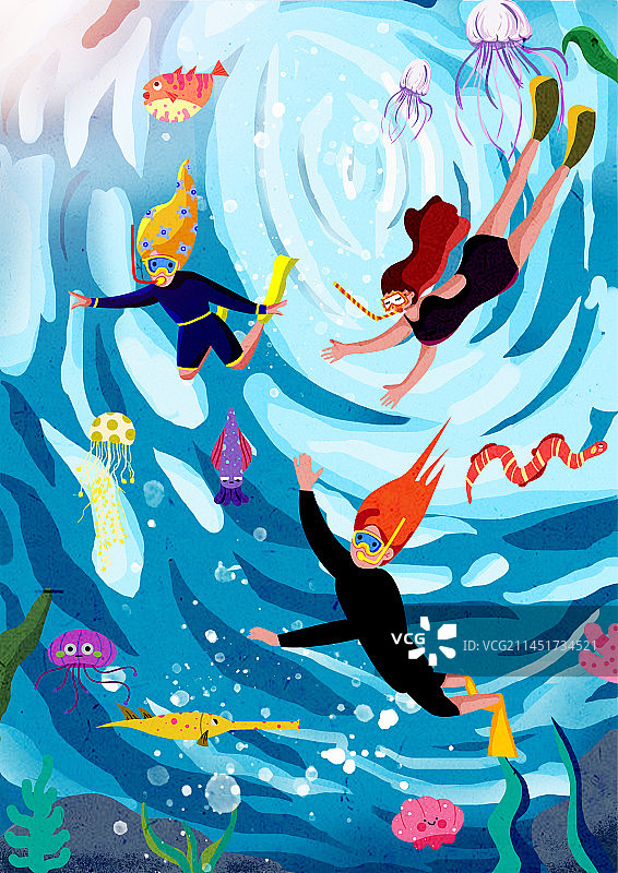 潜水运动爱好者图片素材