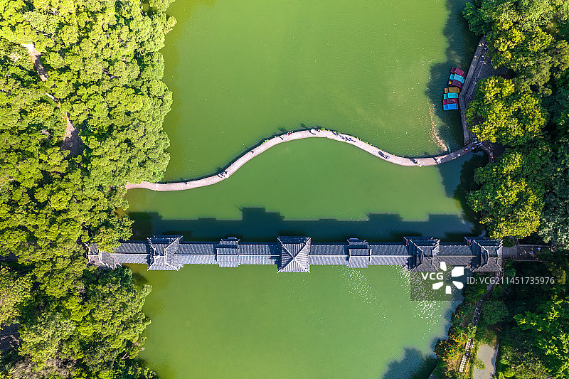 航拍广西柳州龙潭公园图片素材