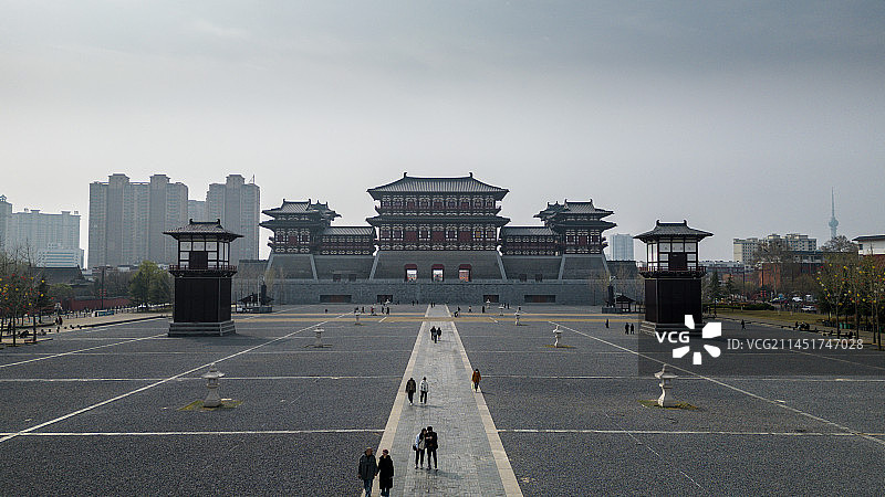 河南洛阳应天门武则天广场图片素材