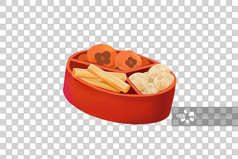 手绘素材果盘麻糖柿饼小年灶糖中国风祭灶神图片素材