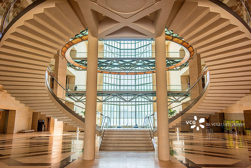 亚洲卡塔尔多哈伊斯兰艺术博物馆内景图片素材