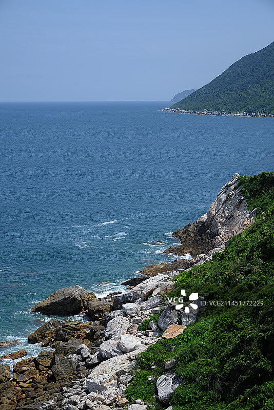 深圳杨梅坑海岸线风光图片素材