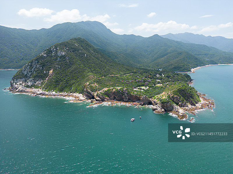 深圳杨梅坑海岸线风光图片素材