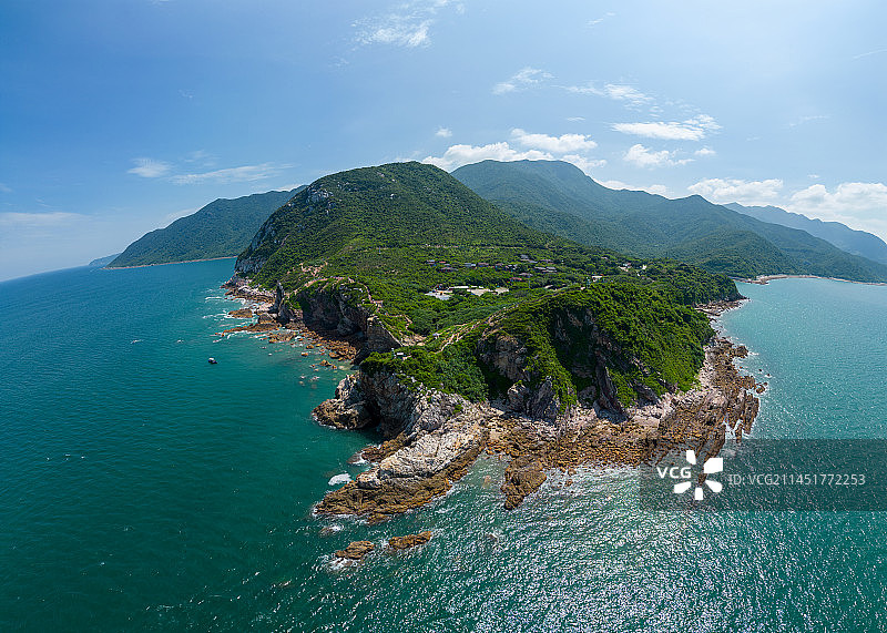 深圳杨梅坑海岸线风光图片素材