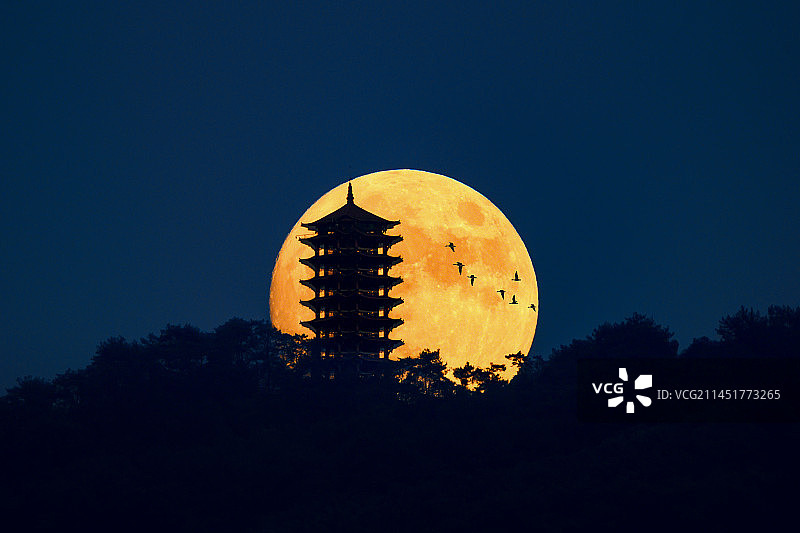 月上西楼图片素材