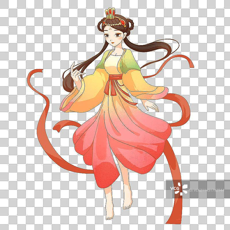 仙女嫦娥元素图片素材