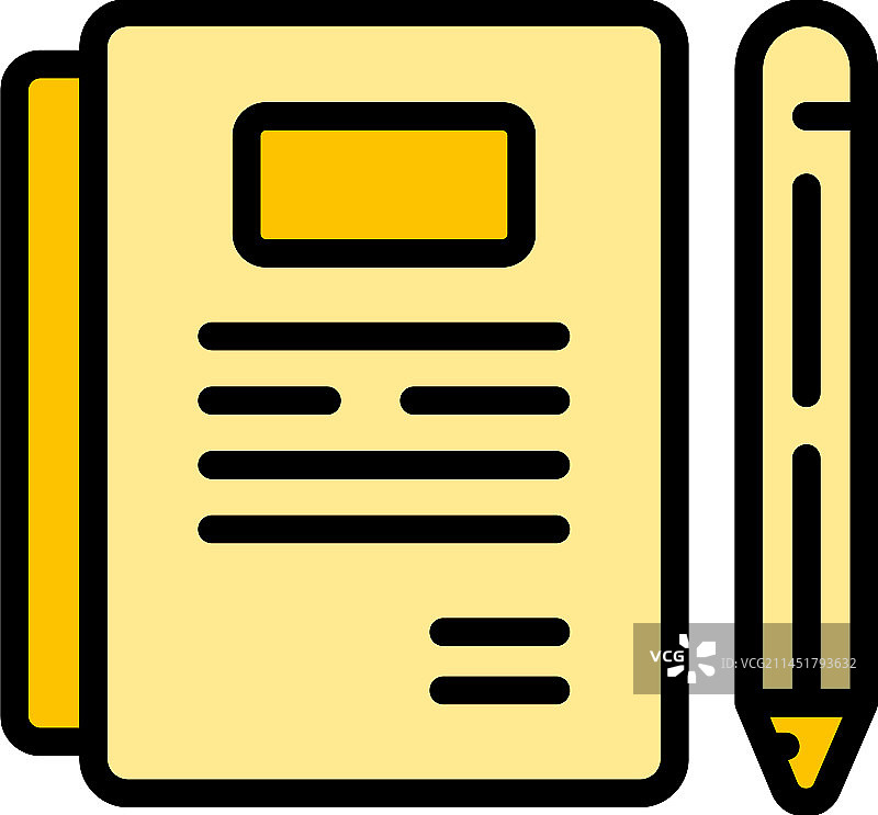 学习笔记本扁平图标图片素材