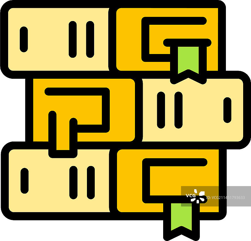 扁平风格的书籍堆叠图标图片素材