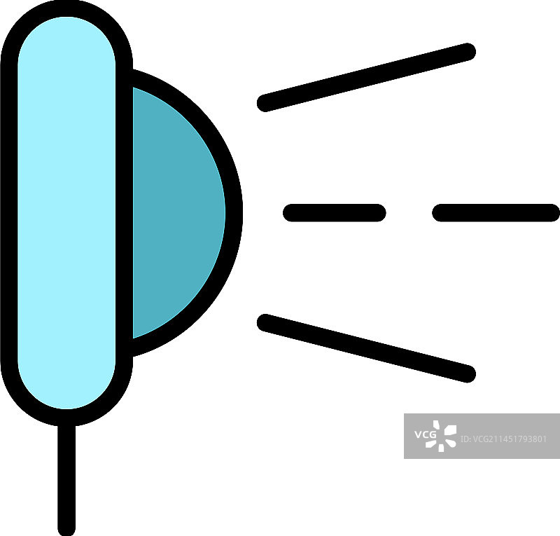 水疗淋浴扁平图标图片素材