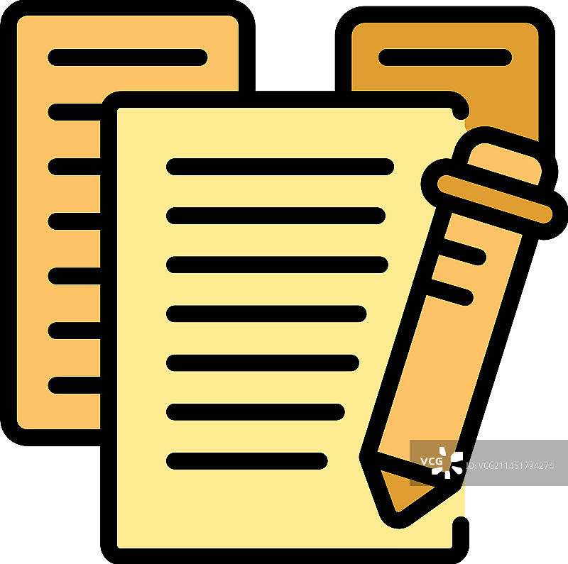 扁平风学习图标图片素材