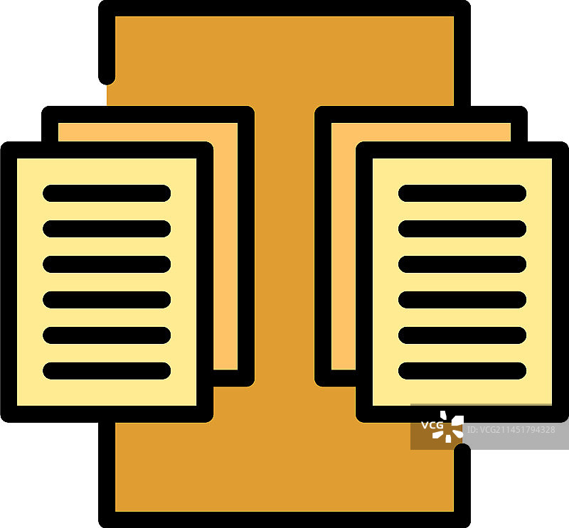 复制文档数据图标（扁平风格）图片素材