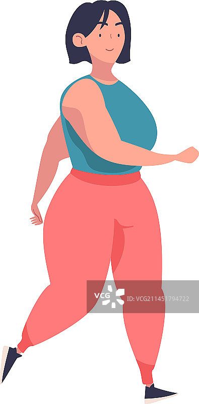 身材丰满的女性角色行走图片素材