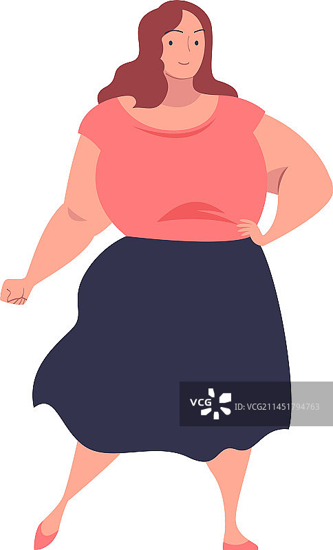 身材丰满的站立女人图片素材