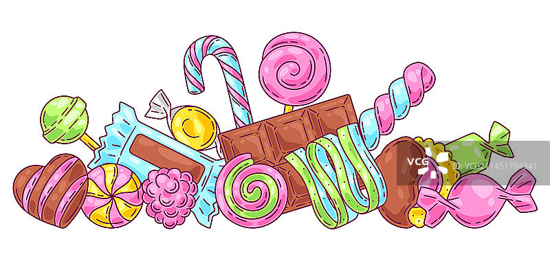 糖果甜点设计背景图片素材