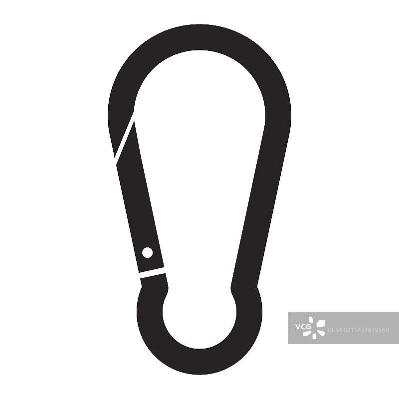 登山装备登山扣图标图片素材