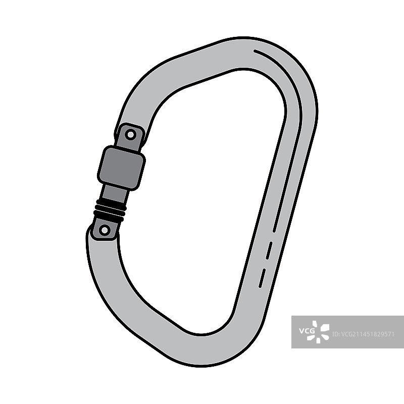 登山装备登山扣图标图片素材