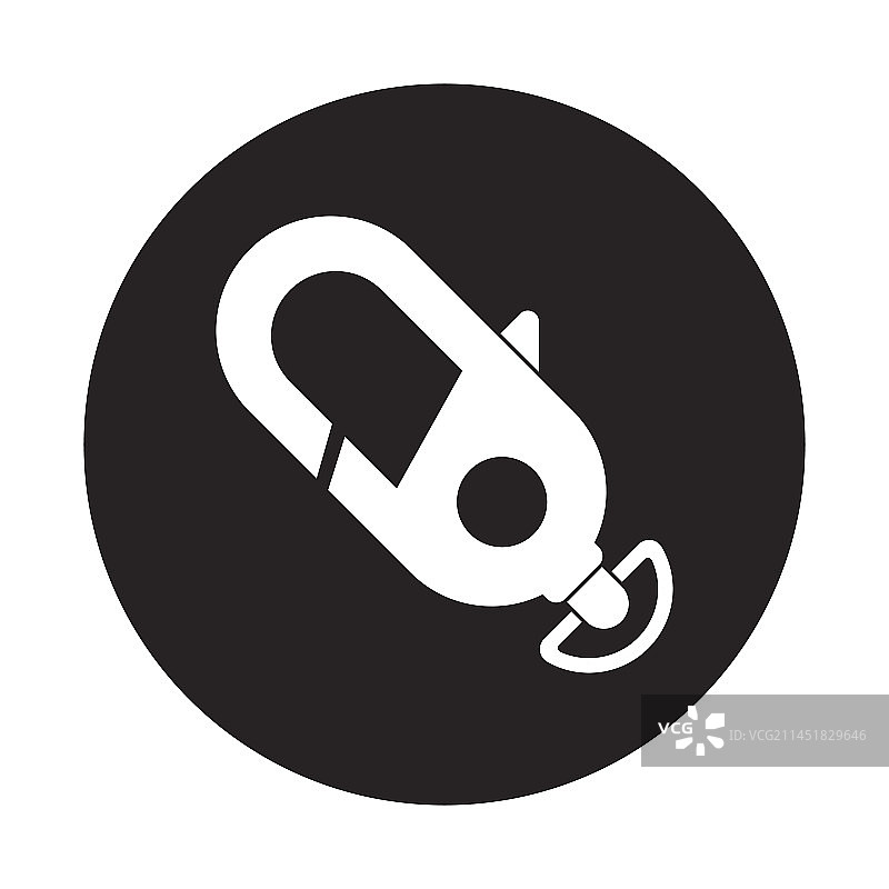 登山装备登山扣图标图片素材