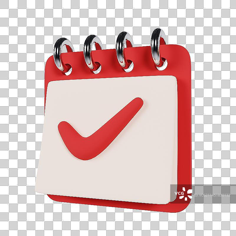 3D立体日历台历计划任务元素图片素材