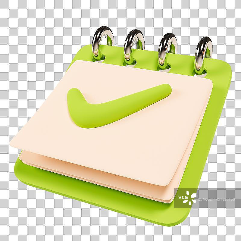 3D立体日历台历计划任务元素图片素材