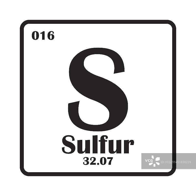 硫元素图标图片素材