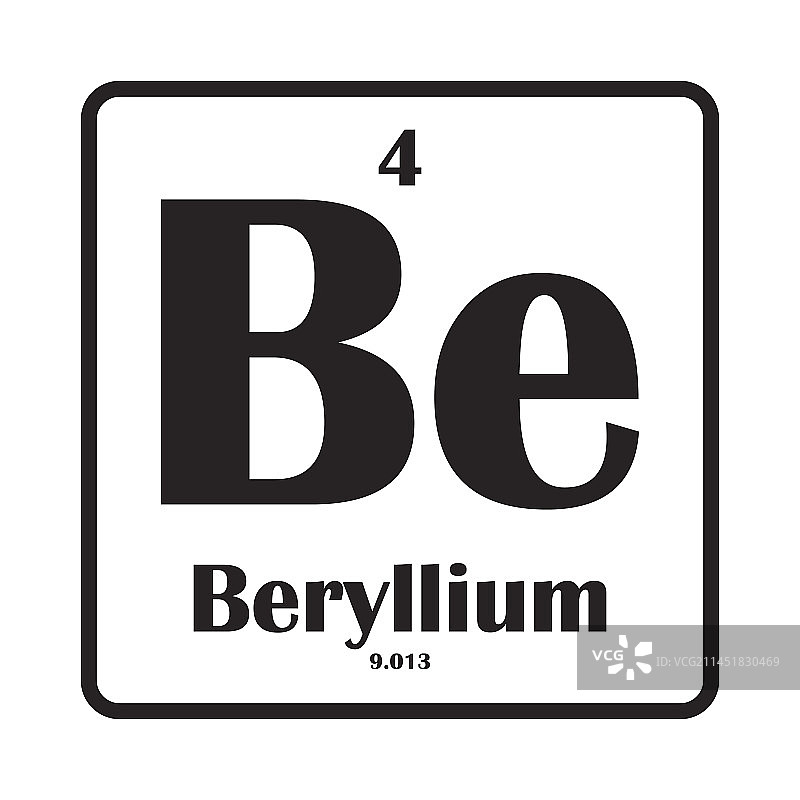 铍元素图标图片素材