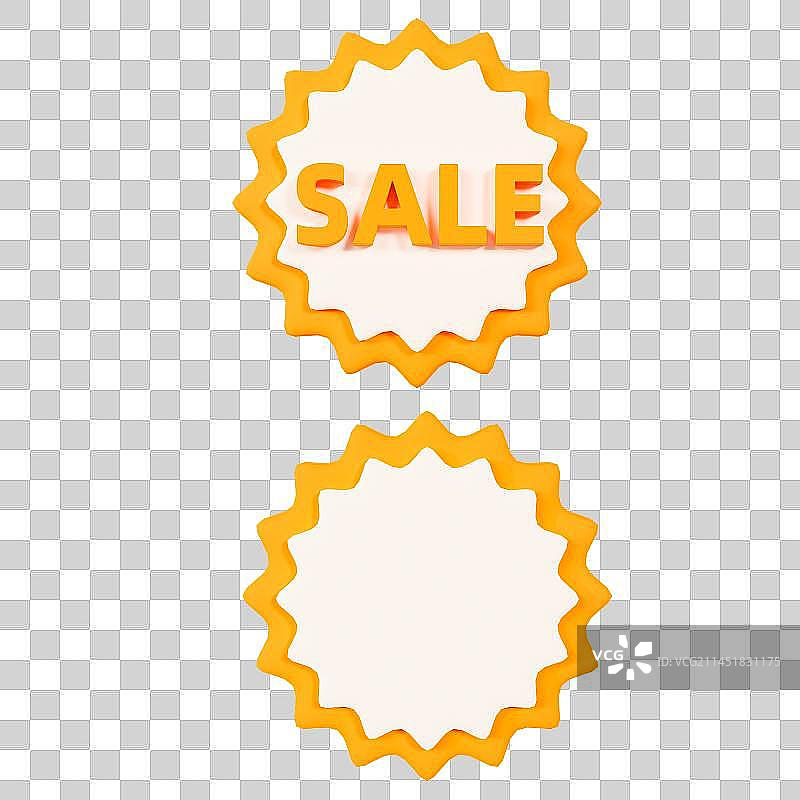 3D立体爆炸促销标签SALE贴纸图标元素图片素材