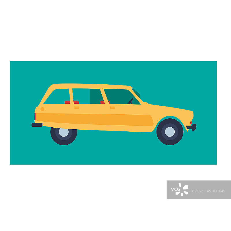 雪铁龙AMI 8黄色汽车图片素材
