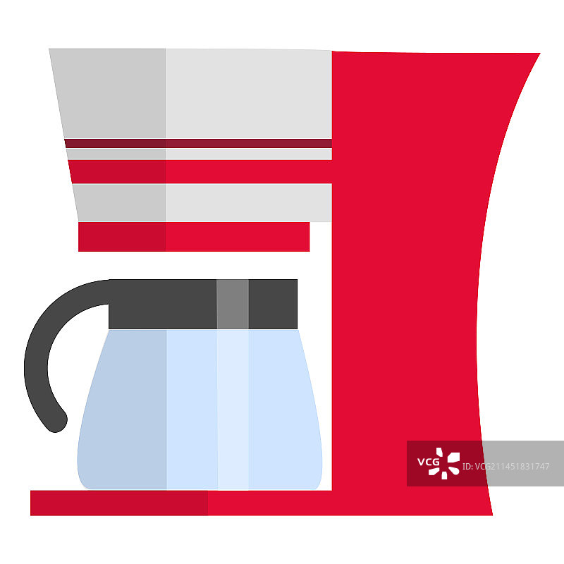 咖啡机（扁平风格）图片素材