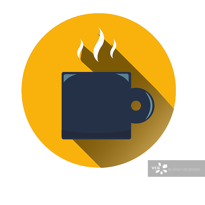 咖啡杯圆形图标图片素材