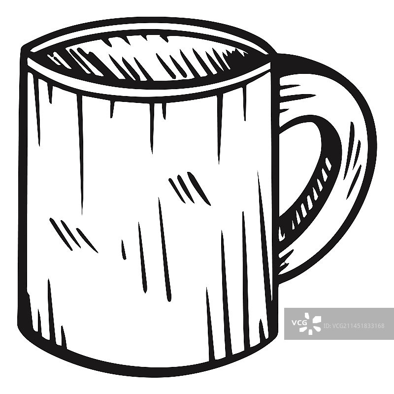 手绘咖啡杯图片素材