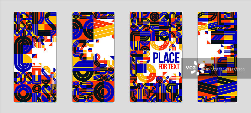 抽象封面设计几何现代艺术图片素材