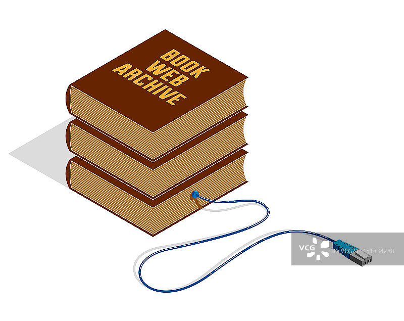 在线阅读概念书与插件概念设计图片素材