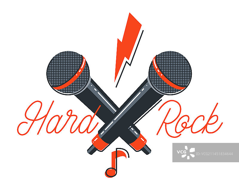 硬摇滚和重金属风格标志图片素材