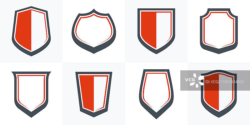 经典盾牌元素设计合集图片素材