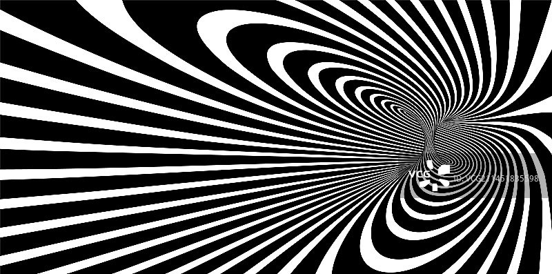 超立体黑白线条抽象艺术图片素材