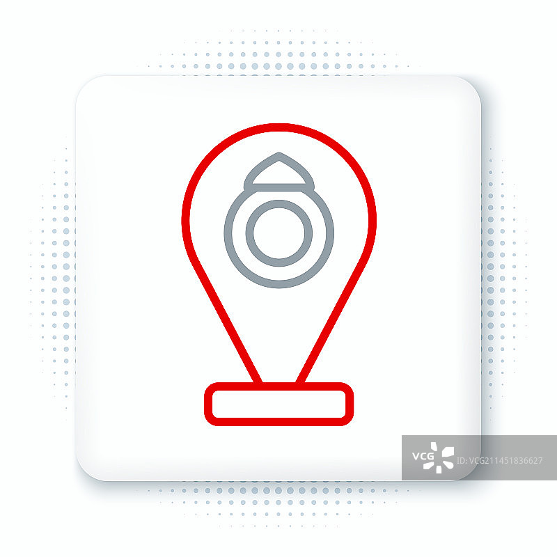 珠宝店门面建筑线条图标图片素材