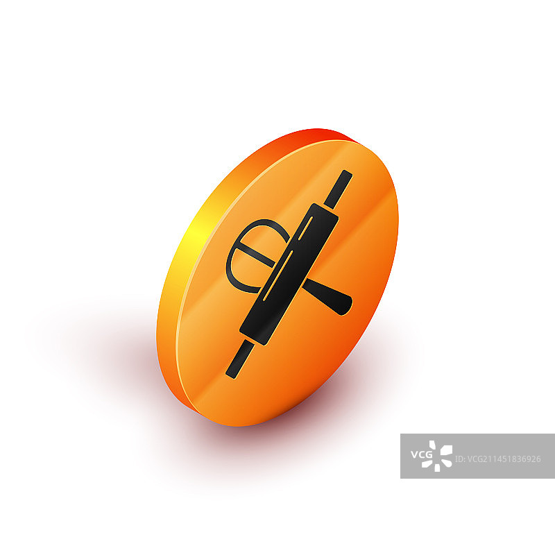 2.5D厨房搅拌器和擀面杖图标图片素材