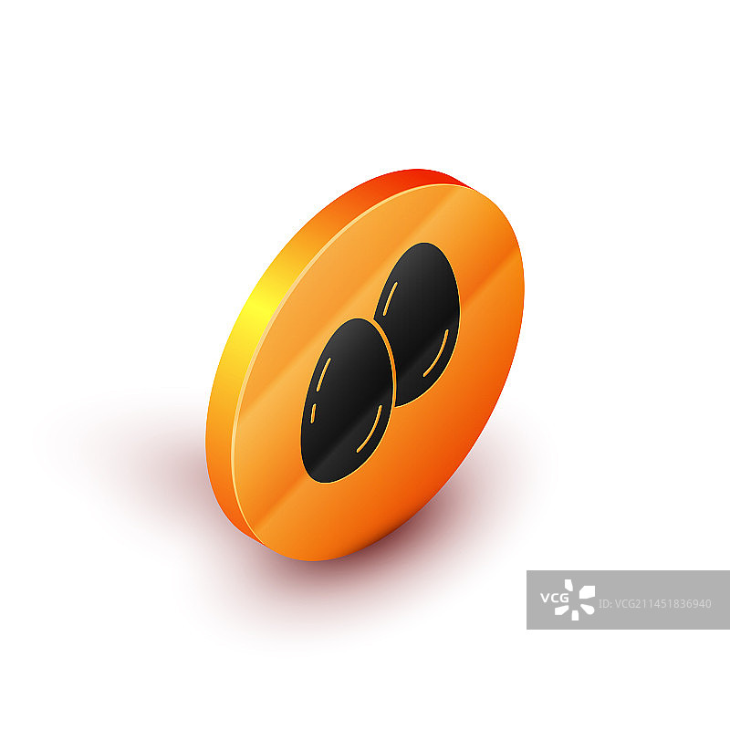 2.5D复活节彩蛋白色背景图标图片素材