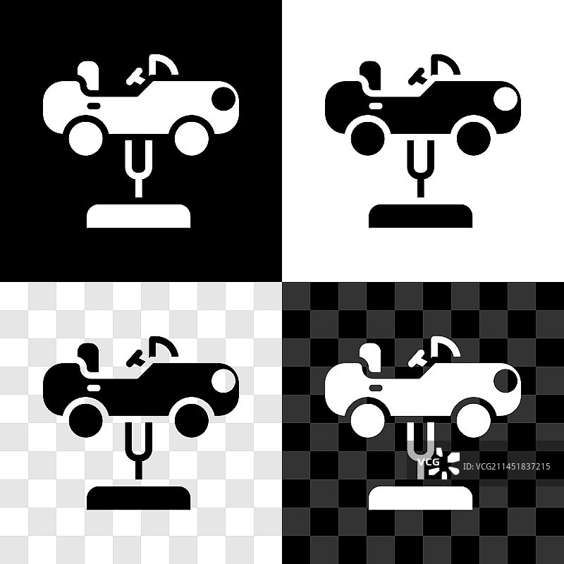 游乐场摇摆车图标图片素材