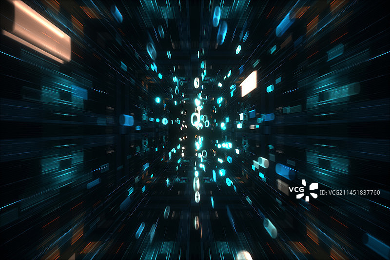 3D量子计算图片素材