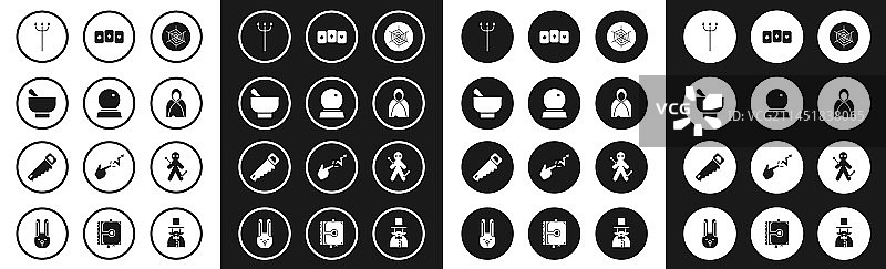 蜘蛛网魔法球研钵套装图片素材