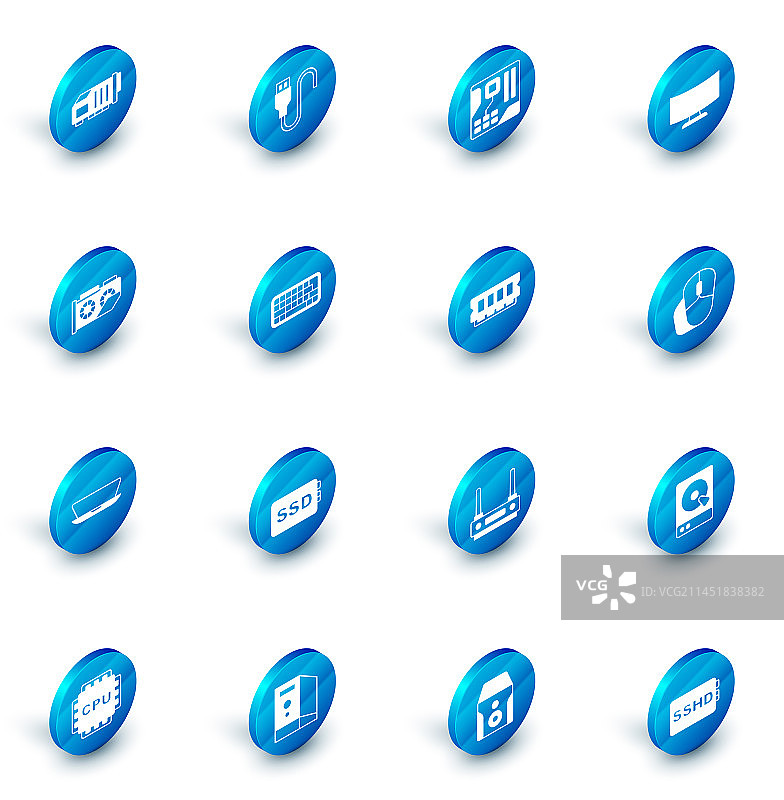 USB线缆主板数字芯片图片素材