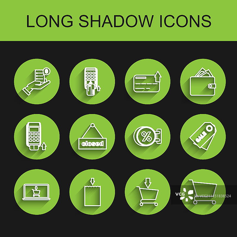 屏幕上加入购物车的线条稿图片素材