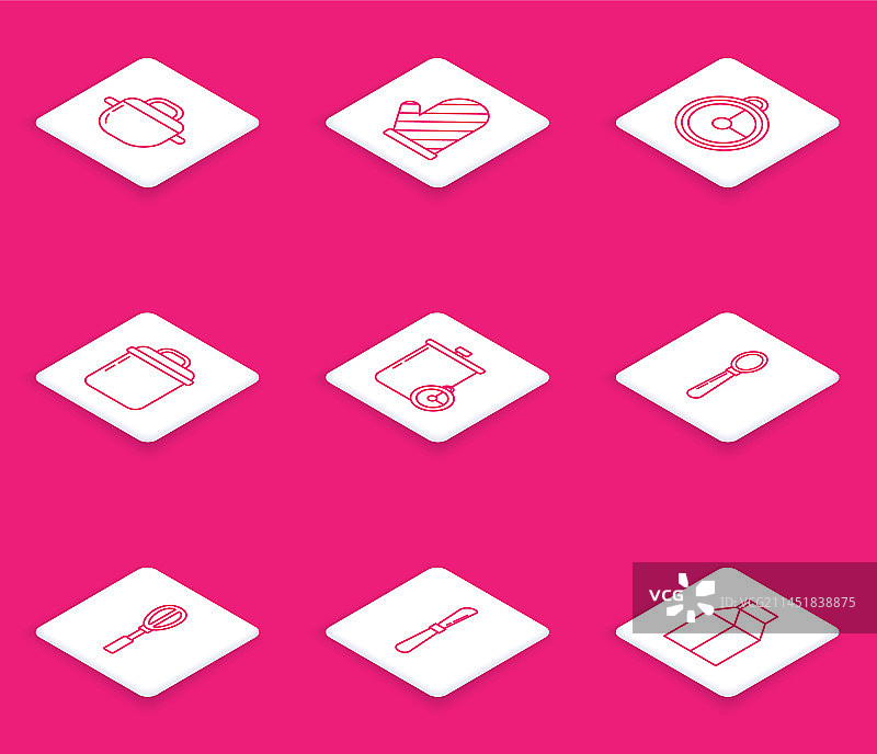 烹饪锅烤箱手套厨房定时器图片素材