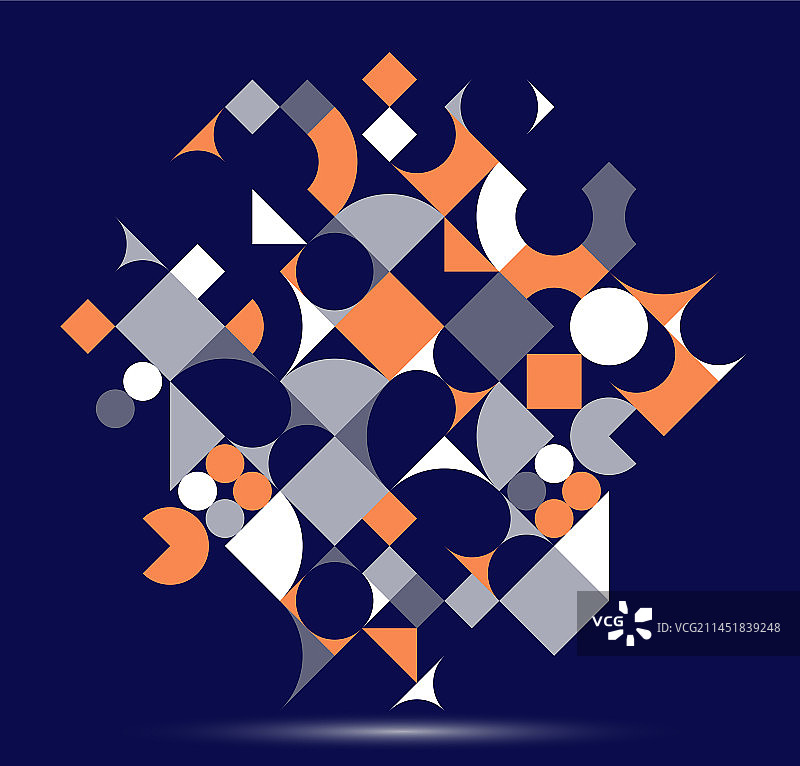 抽象几何设计图案组合图片素材