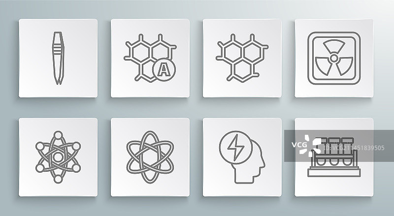 原子化学式与电力图片素材