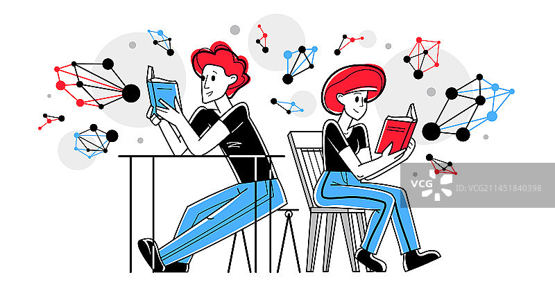 发现科学分子的科学家图片素材